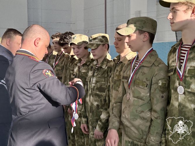 Учащиеся специализированных классов Росгвардии «взяли» бронзу в спартакиаде среди кадет силовых структур региона 