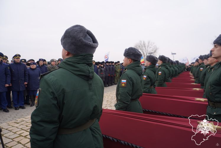 Волгоградские росгвардейцы приняли участие в церемонии перезахоронения павших героев Великой Отечественной войны 
