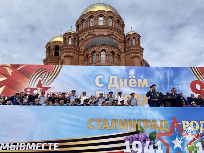 В Волгограде росгвардейцы приняли участие в праздничных мероприятиях и параде победы 