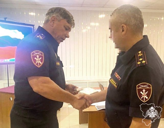 Офицер Росгвардии – участник СВО удостоен боевой награды