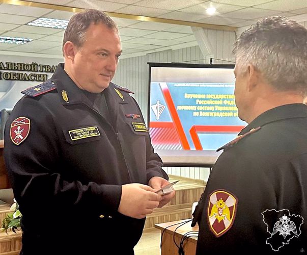 Росгвардейцам из Волгограда вручены государственные и ведомственные награды