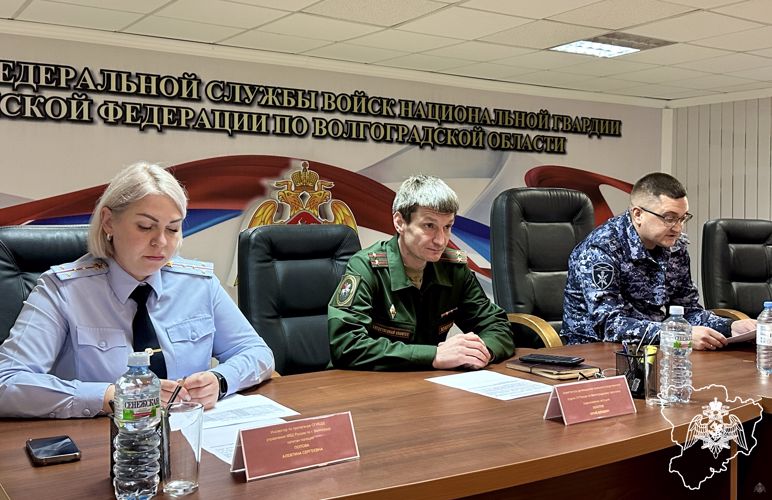 Конференция для росгвардейцев владеющих личными автомобилями, состоялась в Волгограде 
