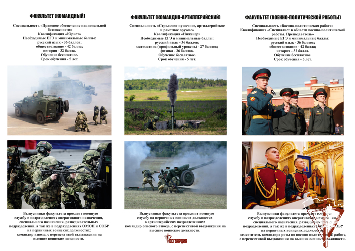 САНКТ-ПЕТЕРБУРГСКИЙ ВОЕННЫЙ ИНСТИТУТ РОСГВАРДИИ ПРИГЛАШАЕТ МОЛОДЁЖЬ НА ОБУЧЕНИЕ