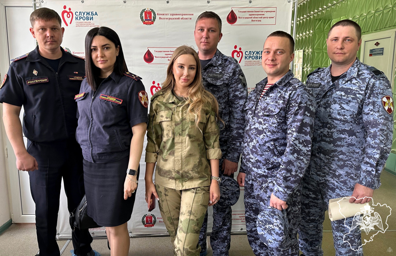 Росгвардейцы из Волгограда пополнили банк крови