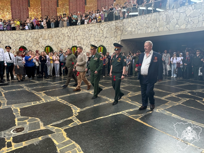 Росгвардейцы приняли на Сталинградской земле участников патриотической акции «Пламя Героев» 