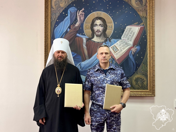 В Волгограде Росгвардия и епархия заключили соглашение о сотрудничестве