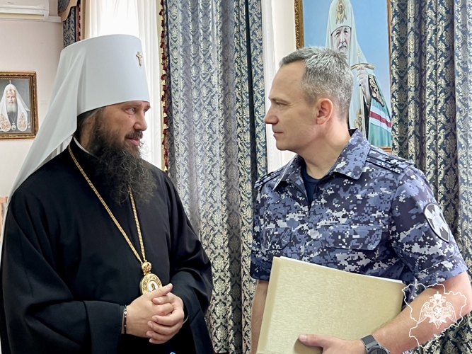 В Волгограде Росгвардия и епархия заключили соглашение о сотрудничестве
