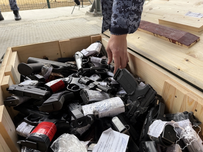 Волгоградские росгвардейцы утилизируют 600 единиц оружия