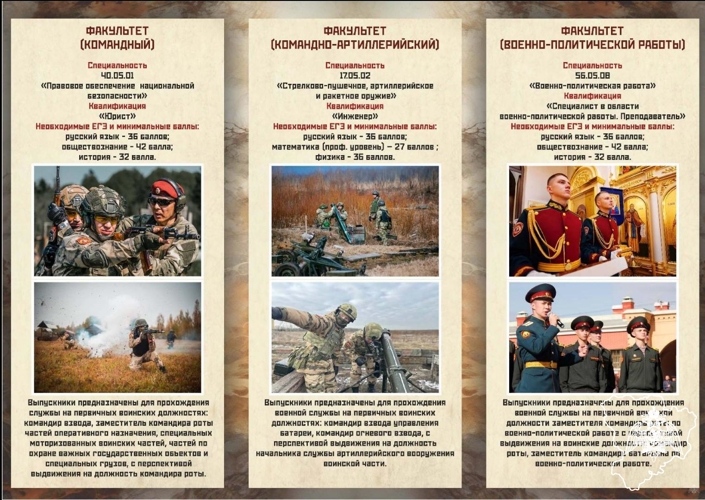 ВОЕННАЯ ОРДЕНА ЖУКОВА АКАДЕМИЯ ВОЙСК НАЦИОНАЛЬНОЙ ГВАРДИИ РОССИЙСКОЙ ФЕДАРАЦИИ ПРИГЛАШАЕТ НА ОБУЧЕНИЕ