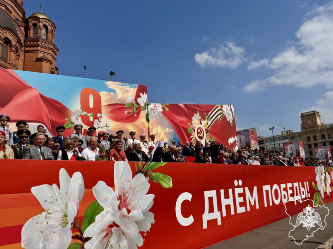 В Волгограде росгвардейцы приняли участие в праздничных мероприятиях и параде Победы